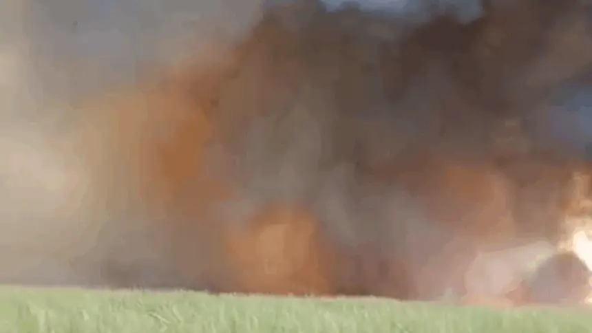 Incêndio de grande proporção atinge canavial da Unidade Otávio Lage, em Goianésia