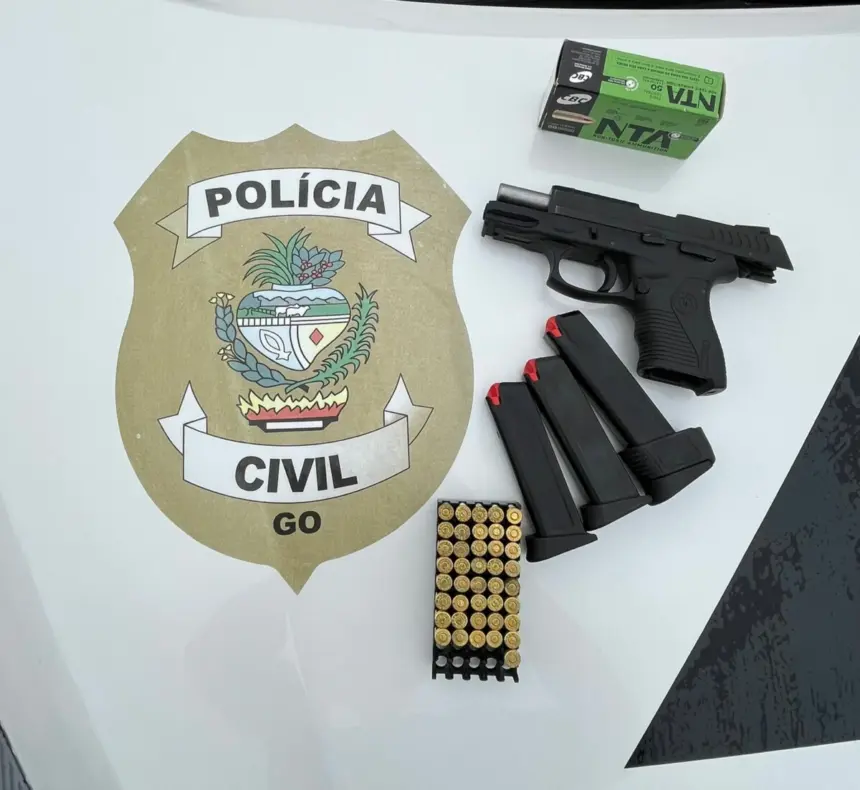 PCGO cumpre mandado de busca e apreende arma de fogo, em Itapaci, com investigado por violência doméstica – Policia Civil do Estado de Goiás