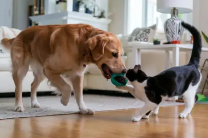 6 dicas para introduzir um cachorro em uma casa com gato