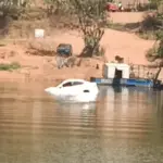 Carro cai de balsa e mulher morre afogada no Rio das Almas entre Goianésia e São Luiz do Norte