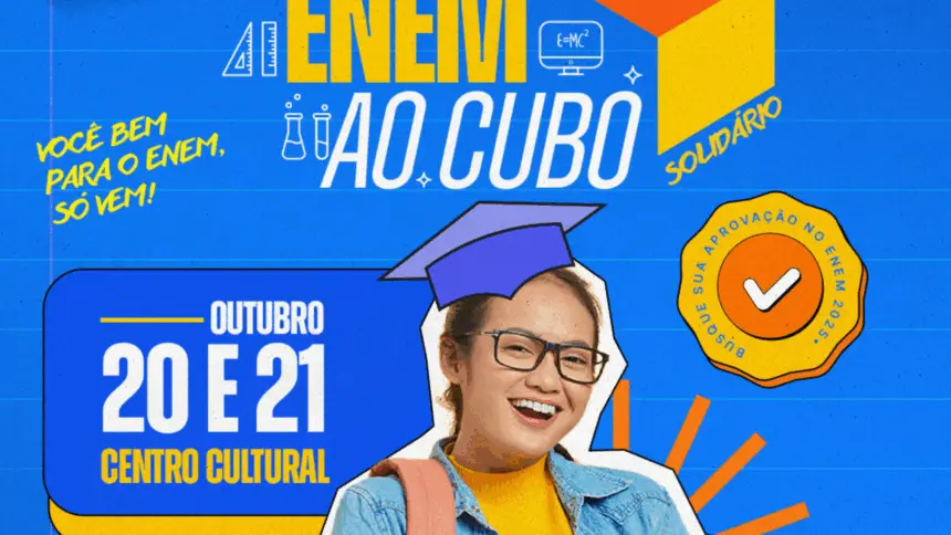 Enem ao Cubo: curso realiza edição solidária em Goianésia nesta segunda e terça