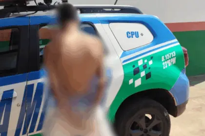 Homem é preso em flagrante por agredir mulher no Residencial Hermínio Lopes