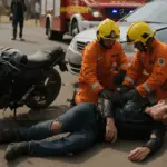 Motociclista fica gravemente ferido em acidente de trânsito no leste de Goianésia