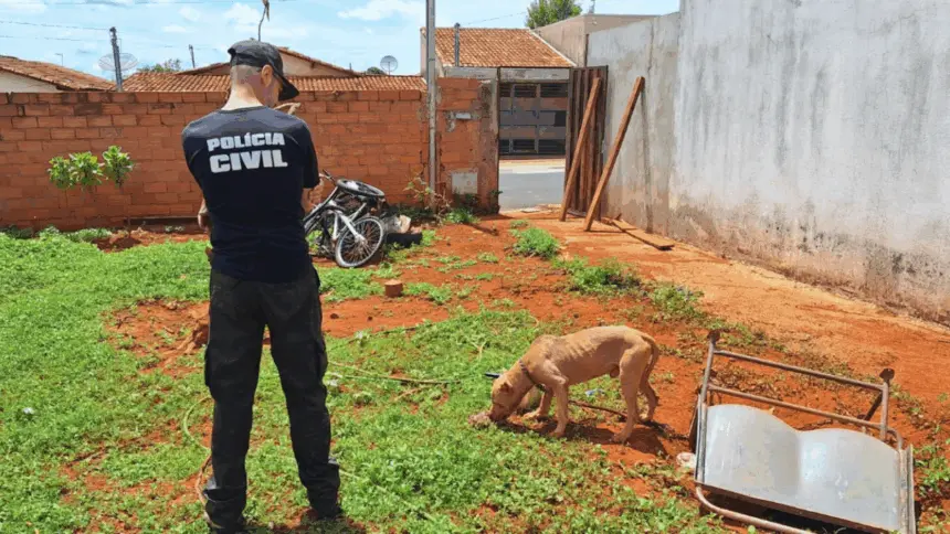 PCGO apura caso de maus-tratos e resgata pitbull em situação de abandono – Policia Civil do Estado de Goiás PCGO apura caso de maus-tratos e resgata pitbull em situação de abandono – Policia Civil do Estado de Goiás