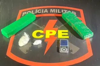 Suspeito de tráfico é preso pela CPE Goianésia ao ser pego com 2kg de drogas