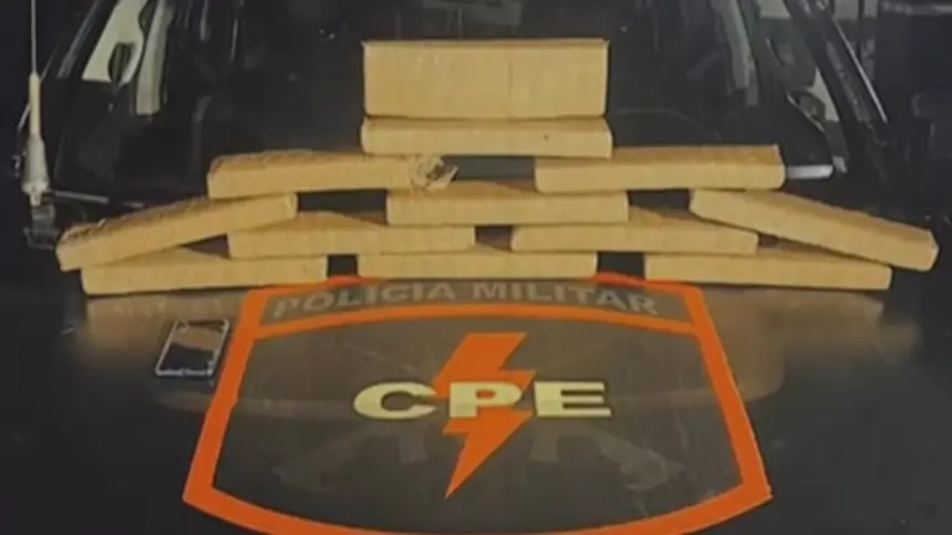 CPE Goianésia apreende 12 kg de maconha e prende suspeito por tráfico