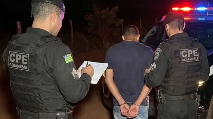 Homem que matou desafeto em Jaraguá é presao pela CPE Goianésia e confessa 5º homicídio
