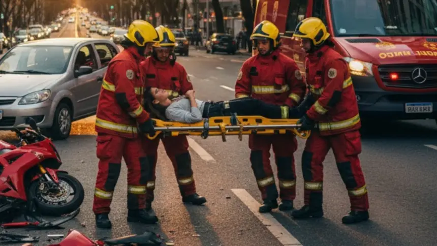 Motociclista fica ferida ao se envolver em acidente no leste de Goianésia