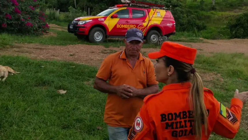 Corpo de Bombeiros inicia buscas por homem desaparecido em fazenda de Vila Propício