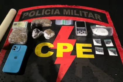 CPE Goianésia prende suspeito por tráfico de drogas na modalidade delivery