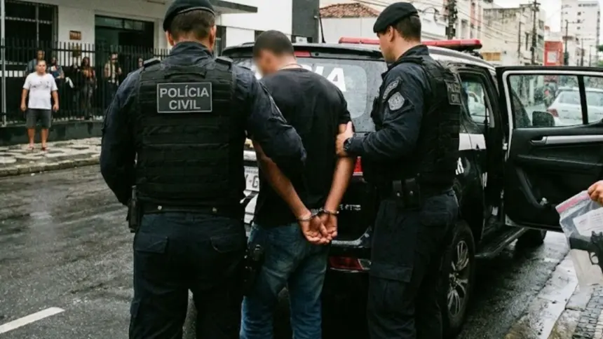 Polícia prende condenado por estupro de vulnerável e apreende arma de fogo