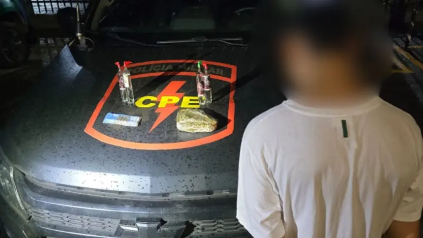 CPE Goianésia prende suspeito por tráfico de drogas e posse irregular de munição CPE Goianésia prende suspeito por tráfico de drogas e posse irregular de munição