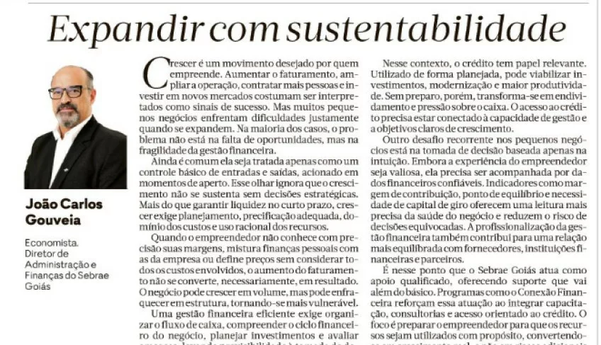 Expandir com sustentabilidade | ASN Goiás