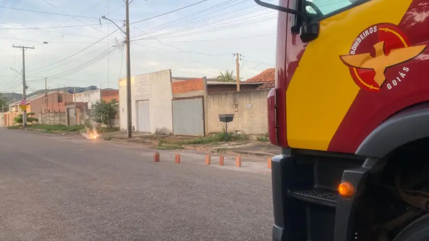 Linha de pipa rompe fio de alta tensão e deixa bairro sem energia em Goianésia