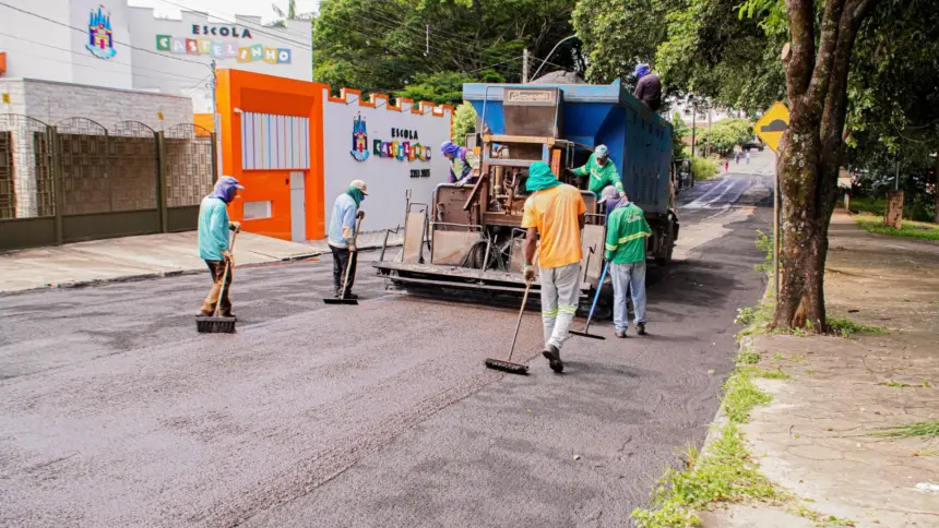 Recapeamento de 1 milhão de metros quadrados em Goianésia é antecipado com estiagem