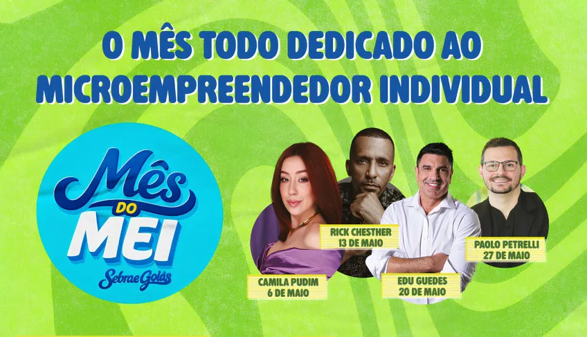 Mês do MEI impulsiona pequenos negócios em Goiás com programação gratuita e grandes nomes do empreendedorismo | ASN Goiás
