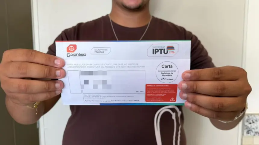 Prefeitura de Goianésia prorroga prazo do IPTU 2026 e mantém desconto de 40% Prefeitura de Goianésia prorroga prazo do IPTU 2026 e mantém desconto de 40%